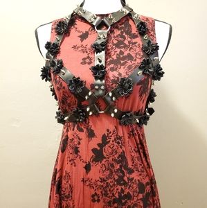 Leather harness bondage lingerie bra